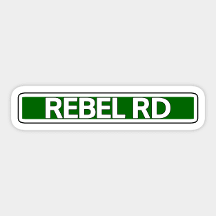 Rebel Rd Street Sign Sticker